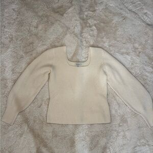 Madewell Soft Cream Knit Sweater